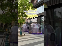 자립형 10x10 투명한 버블 텐트 열 저항성 폴리카보네이트 돔 텐트