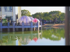 거품 텐트 부동산 비바람에 견디는 투명한 야영 텐트를 회피하는 UV