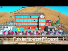 조명 시스템과 UV 보호 가지고 다닐 수 있는 눈에 보이는 버블 텐트