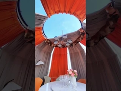 360도 이벤트 호텔 방수 자외선 저항성 스타 PC 글램핑 이글루 지오데식 돔 하우스